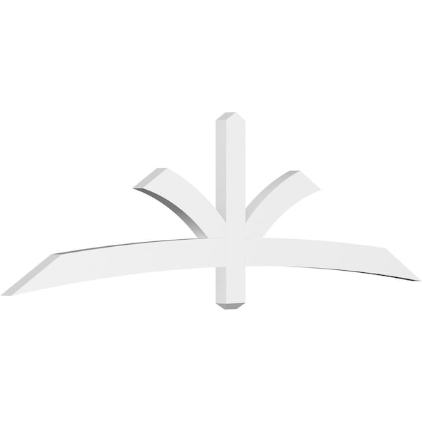 Ekena Millwork Davenport Architectural Grade PVC Gable Bracket, 84"W x 24 1/2"H x 2"D x 4"F, 7/12 Pitch GBP084X25X0204DAV00 - main